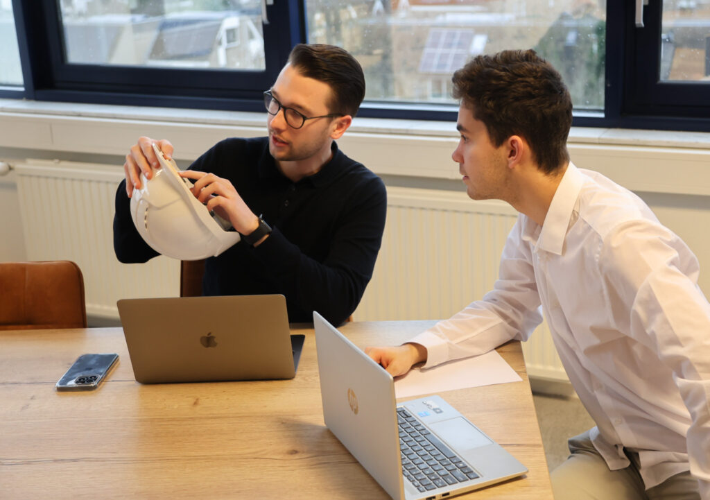 Stijn en Florian in overleg